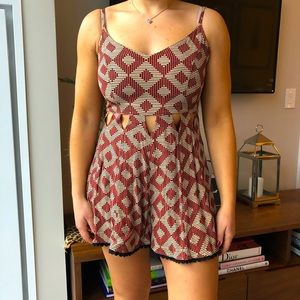 Topshop cut out romper